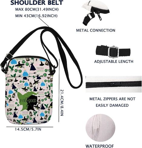حقيبة المسرح الموسيقي Crossbody W The Musical Theatre Fans Gift الأنيقة لمحبي المسرح in Kuwait