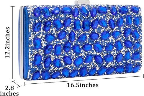 Yyw Women Rhinestone Crlut Base Bage Evening Bag Parkly Crystal Beaded Handbag للحفلة in Kuwait