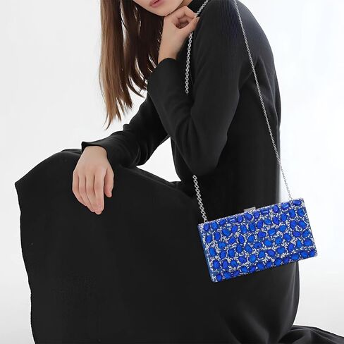Yyw Women Rhinestone Crlut Base Bage Evening Bag Parkly Crystal Beaded Handbag للحفلة in Kuwait