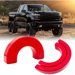 Custom Tow Hook Covers Compatible with 2007-2024 Chevrolet Silverado 1500 Tow Hook Cover Fits for 2007-2024 Chevy Silverado 1500 Accessories（Red）