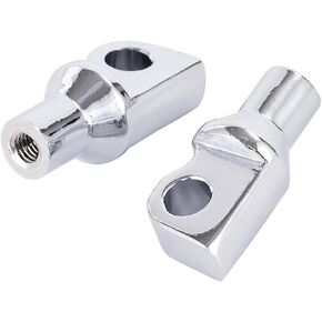 Highway Pegs Passenger Foot Pegs Footrest Footpeg Adapter Fit Harley Touring Street Glide Road King Road Electra Glide Sportster Dyna Softail (Chrome)