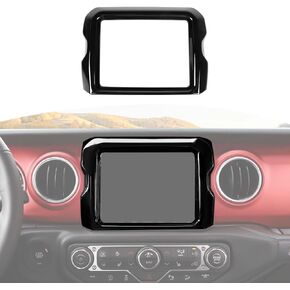 RT-TCZ for Jeep JL Center Console Radio Display Panel Trim Cover for Jeep Wrangler JL JLU Gladiator JT 2018-2023 Pink Interior Accessories 8.4 inch