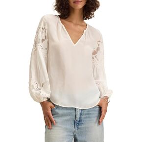Velvet by Graham & Spencer Women's Tyra Viscose Lace Blouse