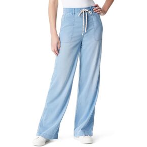 Gloria Vanderbilt Women's Soft Drape Drawstring Pull on Wide Leg Pant Standard