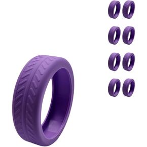 8Pcs Luggage Wheel Covers Silicone Suitcase Wheel Cover for 2-2.4'' Spinner Wheel Carry On Luggage Wheels Protector for Most 8 Spinner Wheel Suitcases Mute and Shock Absorption (purple)