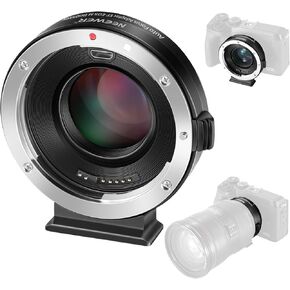 NEEWER EF-EOS M Lens Mount Adapter 0.71x Autofocus Speed Booster Compatible with Canon EF Lens to EOS M Series Camera EOS M M2 M3 M5 M6 M10 M50 M100 M200 and More