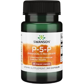 Swanson P-5-P (Pyridoxal-5-Phosphate) فيتامينب-6 20 ملليغرام 60 كبسولة