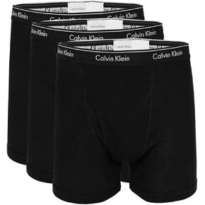 Calvin Klein Men's 100% Cotton Boxer Brief 3-Packs (Black(np2189-001)/White, X-Large)
