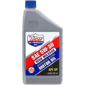 Lucas Oil Synthetic Blend High Mileage SAE 5w-30 Motor Oil_ API SP 1 Quart (Pack of 1)