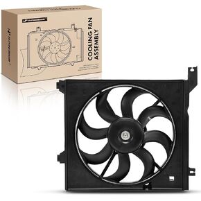 A-Premium Engine Radiator Cooling Fan Assembly Compatible with Kia Models - Spectra 2004-2009 - Replace# 253862F000, 253502F000