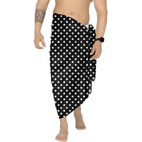 LA LEELA Men's Sarong Cover Ups Wraps Swim Beach