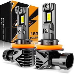 Auxbeam 9005 9145 H10 Fog Light, 18000LM 6500K White Super Bright Fog Lights For Off-road Vehicle, Plug and Play