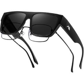 kimorn Fit Over Glasses Sunglasses for Women Men Trendy Square Shades Sun glasses Polarized UV400 Protection in Kuwait