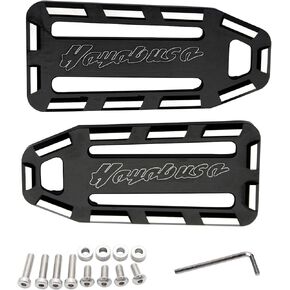Foot Peg Covers,Foot Pedal Pads Compatible with Suzuki Hayabusa GSX1300R 1999-2020 (1 Pair Black)