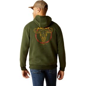 Ariat Men's Barbwire Skull Hoodie