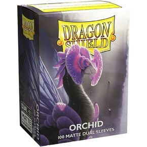 Dragon Shield Standard Size Card Sleeves – Matte Dual Orchid 100CT – MTG Card Sleeves are Smooth & Tough – Compatible with Pokemon, Yugioh, & Magic The Gathering