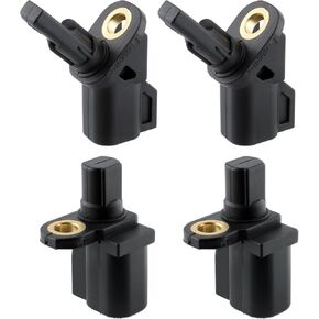 4Pcs ABS Sensor 3M5T2B372BC 3M5T2B372AB ABS Wheel Speed Sensor Front and Rear Compatible with Ford C-Max Compatible with Escape Compatible with Lincoln MKC Compatible with Volvo S80 V50 XC60
