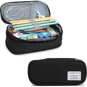 FUXINGYAO Pencil Case, Multi- Slot Pencil Pouch, Portable Pencil Bag, Pen Case for& Office(White)