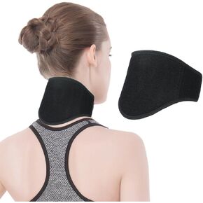 Heated Neck Brace Self Heating Neck Wrap for Pain Relief Magnetic Therapy Neck Support Brace Heating Pad Adjustable Neck Support Neck Warmer Neck Protector for Neck Arthritis Cervical Spine Neck Relax