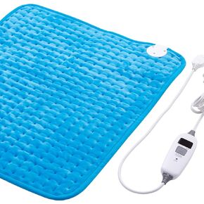 Electric Heating Pad 20"x24" for Back Pain Relife, Cramps, Neck and Shoulder, Moist/Dry Heat Therapy with Auto Shut Off Heating Pads, Holiday Christmas Gifts for Women Men Mom Dad, Blue