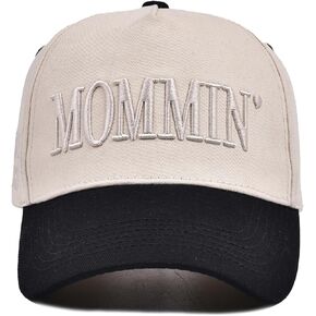 قبعات البيسبول النسائية غير الرسمية رسائل تطريز Mommin Trucker Hat القبعة القابلة للتعديل قبعة البيسبول للملابس الشارع