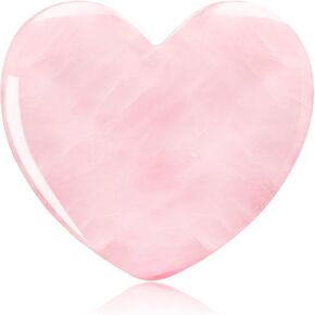 Healing Crystals Rose Quartz Heart – 2" Natural Hand-Polished Gemstone for Meditation, Witchcraft Supplies, Worry Stones, Crafting Gems, and Spiritual Energy Healing