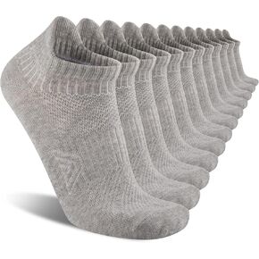 COOVAN Mens Socks 6 Pairs Cotton Ankle Breathable Casual Thin Socks Athletic Ankle Anti-Blister Sports Running Socks