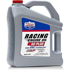 Lucas Oil SAE 60 Plus Racing Engine Oil 5 Quarts (Pack of 1)