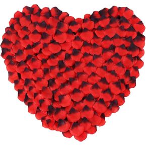1000 PCS بتلات الورد الاصطناعية المزيفة ، بتلات الزهور للليلة الرومانسية ، المشاركة ، الحفلات ، زفاف ، زخارف الزهور الحدث ، بكميات كبيرة (أبيض)