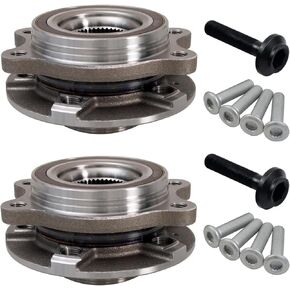 Tucarest 513301 X2 Hub Front Wheel Hub وتجميع الحامل متوافق مع Au-Di 09-15 A4 Q5 S5 /10-14 A5 S4 /13-15 RS5 S7 S6 S8 /12-15 A6 [5 LUG ، 4H0498625A 4H0498625 4H0498625E BR9930K