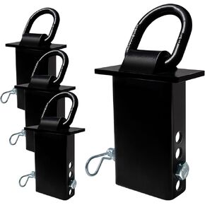 4PCS Heavy Duty Adjustable Stake Pocket D Ring Tie Down Anchor with 1/2" Hitch Pin Fit for Flatbed Trucks and Trailers with Standard 2" x 4" Stake Pockets,16200LBS