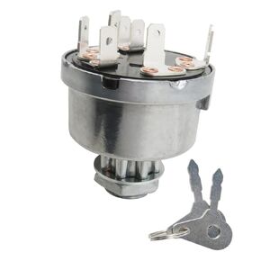 Ignition Key Switch for Ford Tractor 4000, 4100, 4110, 4110LCG, 4130, 420, 4400, 445, 445A, 445C, 445D, 450, 4500, 455, 455C, 455D, 4600, 4610, 4630, 4830 4-Position