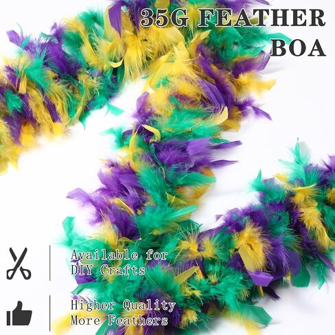 Black 50g Feather Boas - 2 Yards Boa Feathers for Party, Concert, Halloween, Christmas and Dancing Wedding(Black) in Saudi Arabia