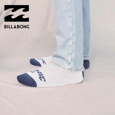 Billabong Mens Socks 8 Pairs Crew Socks for Men Mensium Athletic Shoe Size 8-12 in Saudi Arabia