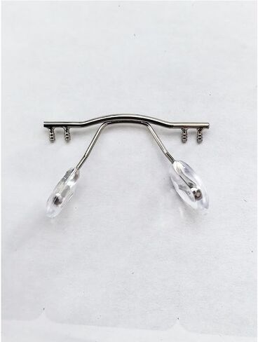 Glasses Nose Pads Arm Frameless Metal Eyeglasses Nose Bridge Glasses Parts Replacement Repair Kits(Black) in Kuwait