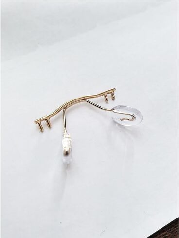Glasses Nose Pads Arm Frameless Metal Eyeglasses Nose Bridge Glasses Parts Replacement Repair Kits(Black) in Kuwait