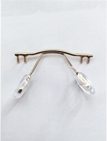 Glasses Nose Pads Arm Frameless Metal Eyeglasses Nose Bridge Glasses Parts Replacement Repair Kits(Black) in Kuwait