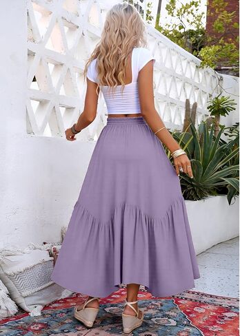 TCHH-DayUp Maxi Skirts for Women Long Flowy Skirts Summer High Waisted Skirts for Women in Saudi Arabia