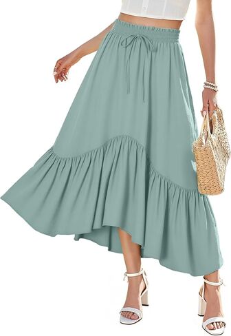 TCHH-DayUp Maxi Skirts for Women Long Flowy Skirts Summer High Waisted Skirts for Women in Saudi Arabia