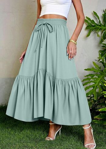 TCHH-DayUp Maxi Skirts for Women Long Flowy Skirts Summer High Waisted Skirts for Women in Saudi Arabia