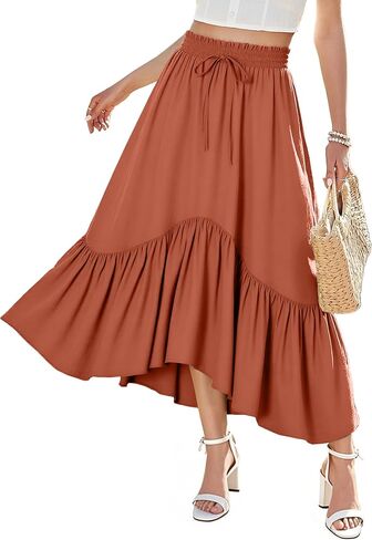 تنانير tchh-dayup maxi للنساء التنانير الطويلة المتدفقات الصيفية الصيفية الصيفية من أجل النساء in Saudi Arabia