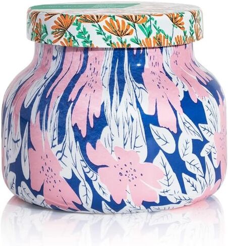 Capri Blue Aloha Orchid Candle - Pattern Play Signature Glass Jar Candle - Luxury Aromatherapy Soy Candle - Fresh Scented Candle - Colored Candles with Pattern Design (19 oz) in Kuwait