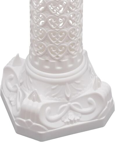 2 Pack Wedding Roman Column, 35" Tall Roman Pillars Plastic Flower Pot Columns Pedstal Stand Wedding Road Lead Decorations, Bearing About 110.23lbs Each, White in Saudi Arabia