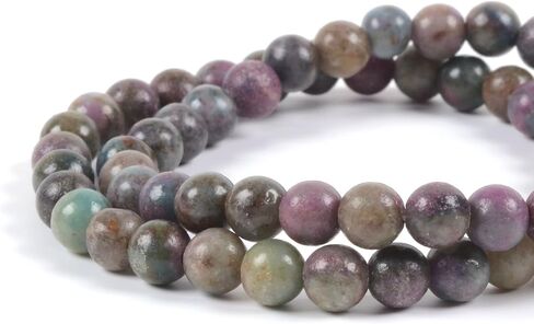 Justinstones Gem Semi Precious Gemstone 6mm Round Beads Stretch Bracelet 6.5 Inch in Saudi Arabia