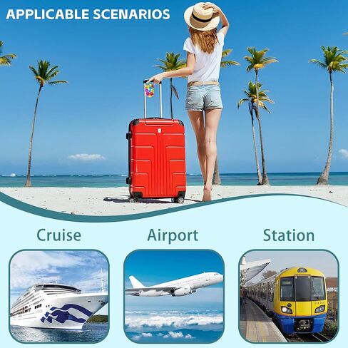 2 Pack Cute Luggage Tag for Suitcases Colorful Butterfly Leather Luggage Tags with Stainless Steel Loop Privacy Flap Name Tags,Men and Women Travel Bag Suitcase Tags in Kuwait