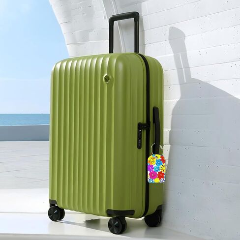 2 Pack Cute Luggage Tag for Suitcases Colorful Butterfly Leather Luggage Tags with Stainless Steel Loop Privacy Flap Name Tags,Men and Women Travel Bag Suitcase Tags in Kuwait