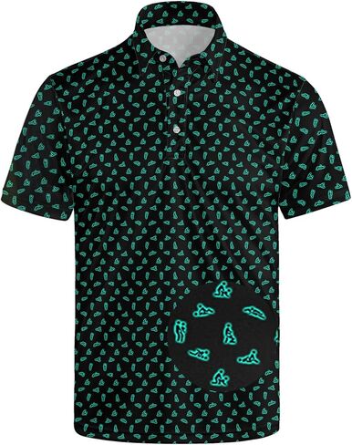 Men's Funny Golf Polo – Moisture-Wicking Short Sleeve Novelty Print Golf Shirts in Saudi Arabia