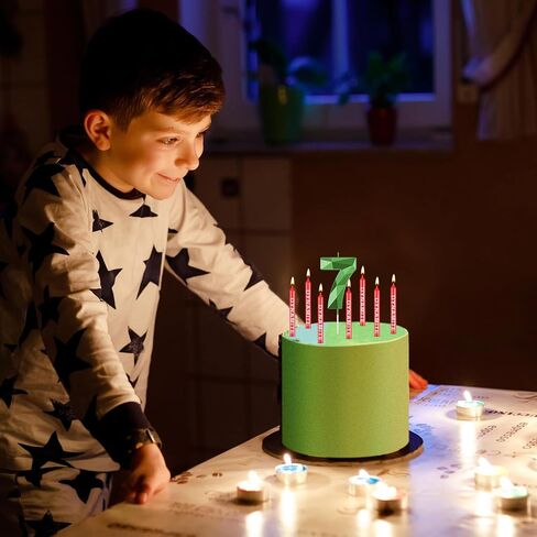 Fumete 13 PCS Dynamite Candles TNT TNT DESIGN 3D Design Number Number Chandles TNT CAKE TOPPORS للأطفال البالغين عيد ميلاد زفاف استحمام الطفل اللوازم حفلات حفلة (رقم 6) in Saudi Arabia