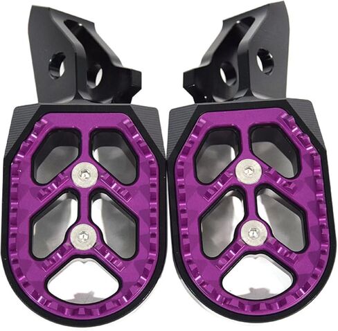Motorcycle Foot Pegs Dirt Bike Foot Pegs Pedals for Surron Ultra Bee, Surron Accessories Foot Pedals, 7075 Aluminum, Purple in Kuwait