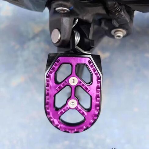 Motorcycle Foot Pegs Dirt Bike Foot Pegs Pedals for Surron Ultra Bee, Surron Accessories Foot Pedals, 7075 Aluminum, Purple in Kuwait